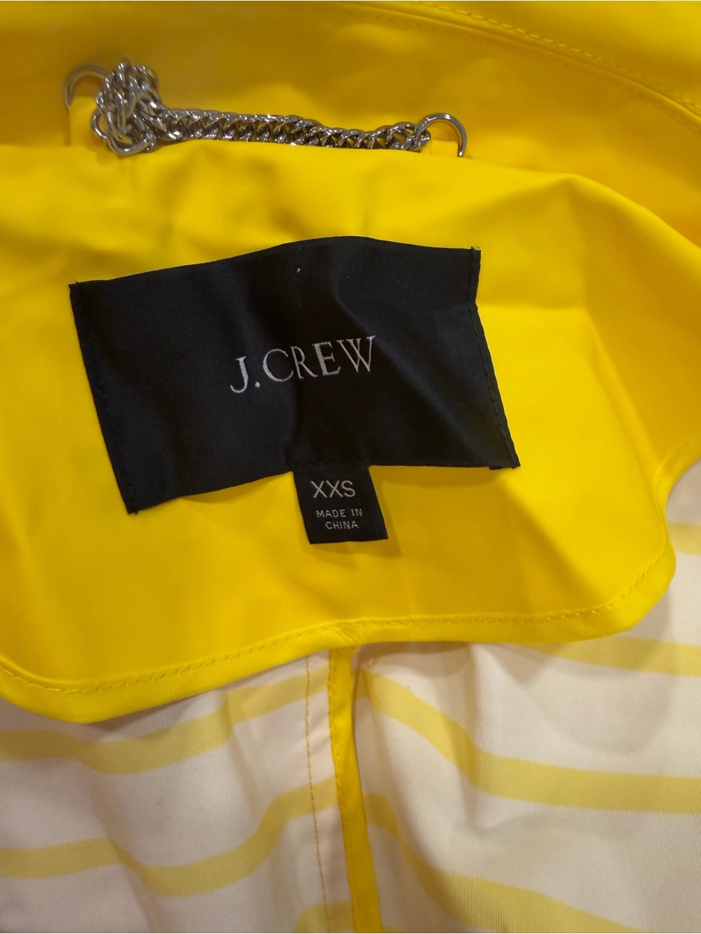Bright Yellow Raincoat with Snap Front - Picture 10 of 12